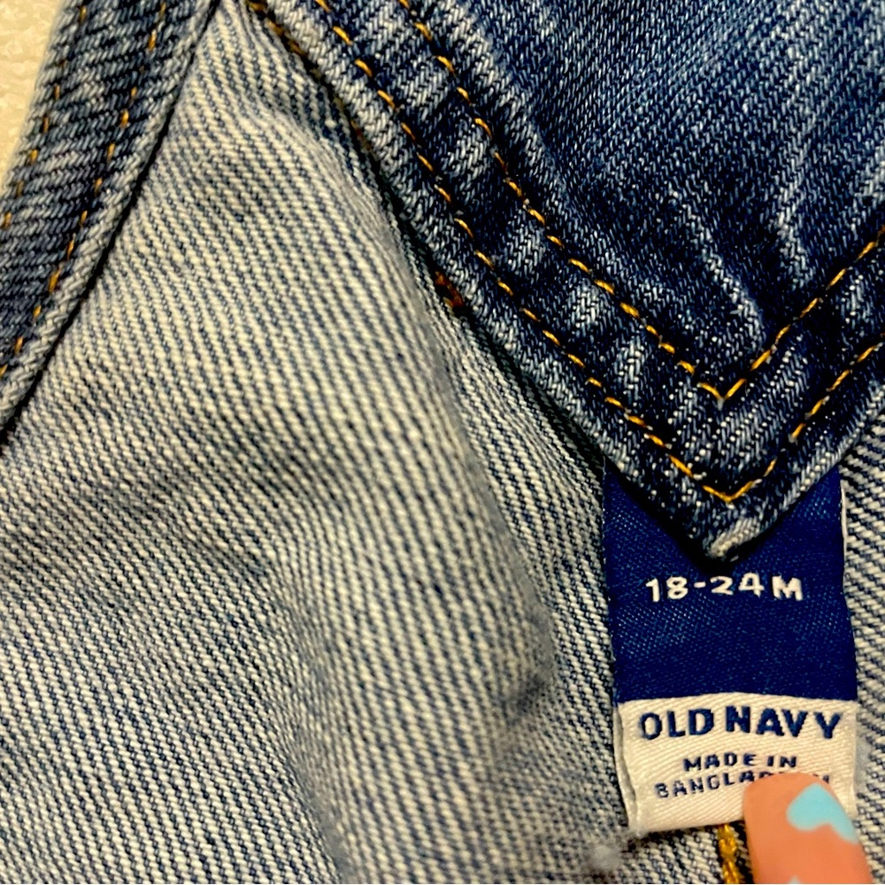Toddler Denim Overalls Sz 18-24 - Picture 3 of 3